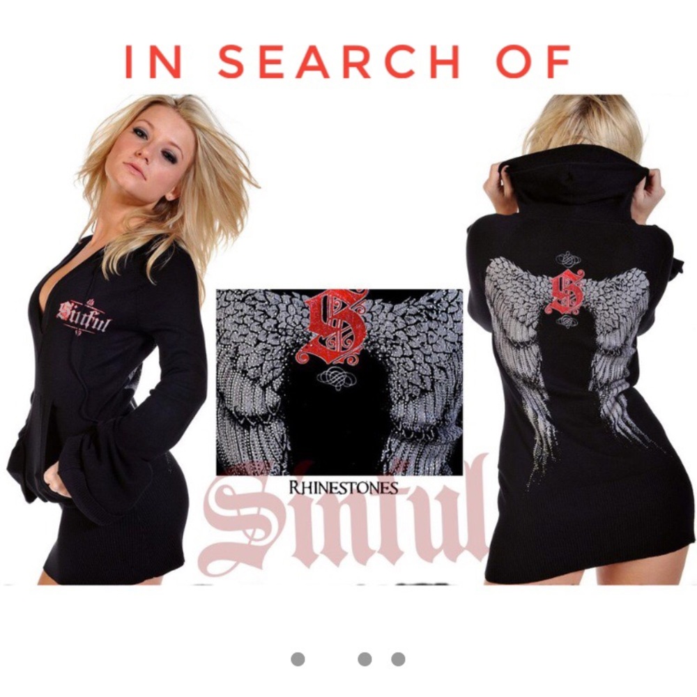 ISO Sinful Affliction Rhinestone Sweater/Dress